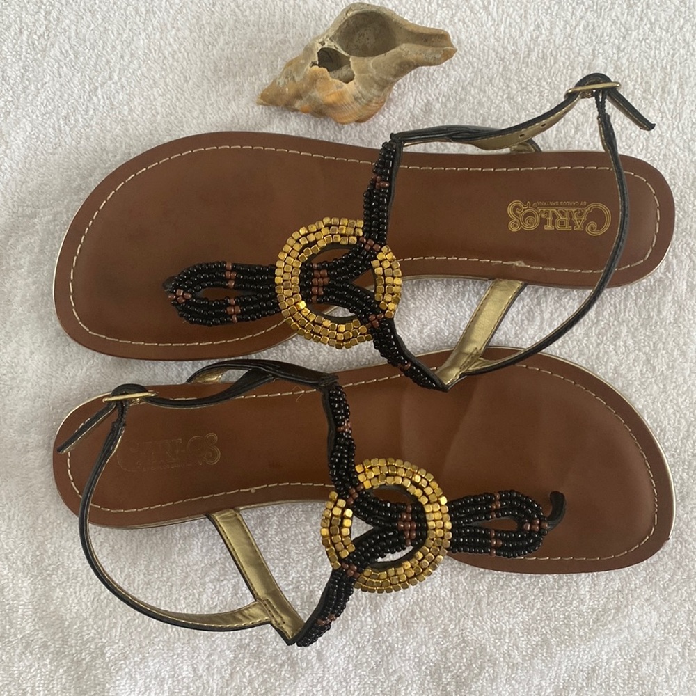 Women's Carlos by Carlos Santana Solaris Thong Sandals  Size: 7.5